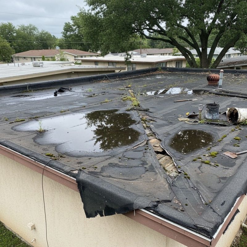 Asphalt Roof Leak Repair detail