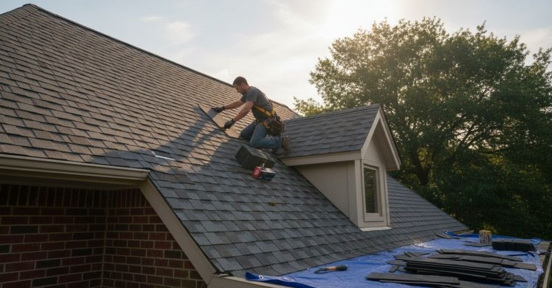 Asphalt Roof Leak Repair detail