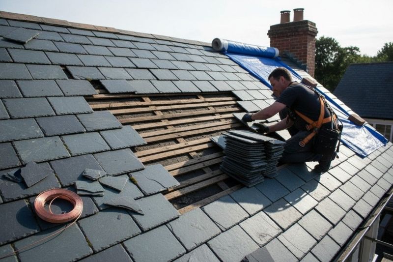 Slate Roof Leak Repair detail